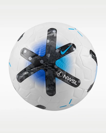 Футбольный мяч Nike NWSL Control, бело-черно-синий