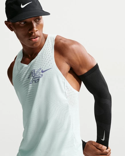 Мужская майка Nike AeroSwift, светло-зеленая/лазурная
