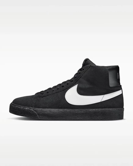 Кроссовки Nike SB Zoom Blazer Mid Skate Shoes черные/черно-белые