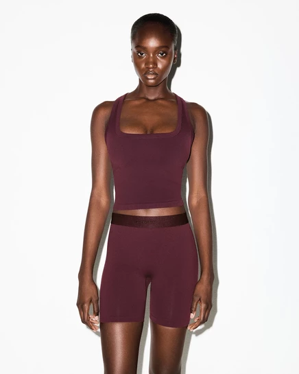 Женская борцовка NikeSKIMS Vintage Seamless, смородиновая