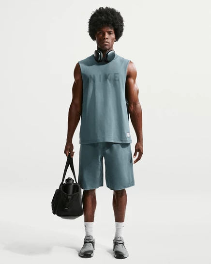 Мужские шорты Nike N.A.C. Dri-FIT Fleece, mineral slate/слоновая кость