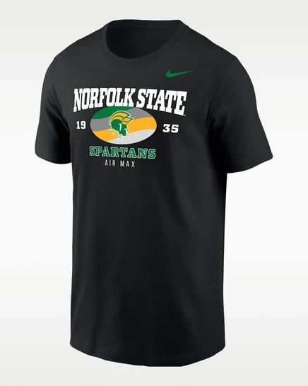 Мужская футболка Nike Norfolk State Air Max, черная