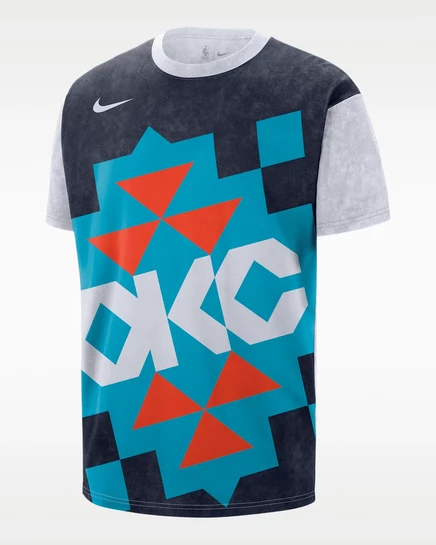 Мужская футболка Nike Max90 Oklahoma, темно-синяя/белая