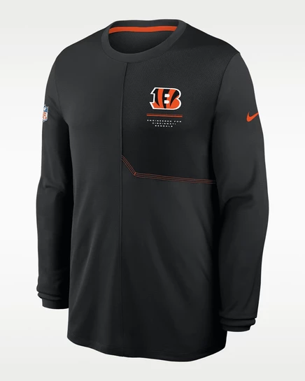 Мужской лонгслив Nike Bengals Dri-FIT, чёрный/оранжевый