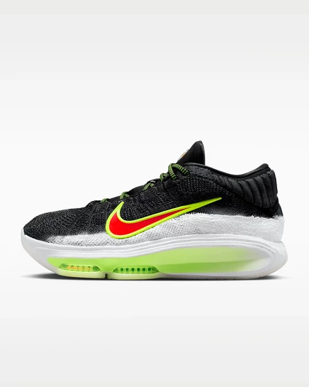 Унисекс баскетбольные кроссовки Nike G.T. Hustle 3 «Haunted Heights», черный/неоново-желтый/белый/ярко-алый