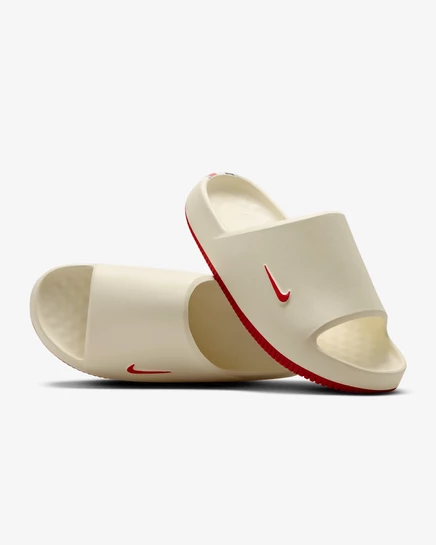 Мужские сланцы Nike Calm Georgia, слоновая кость/красные