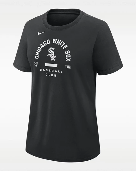 Женская футболка Nike Chicago White Sox Dri-FIT, черная