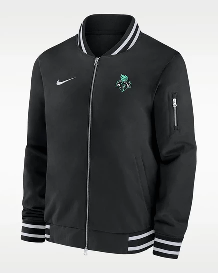 Мужская бомбер-куртка Nike New York Liberty WNBA, черная