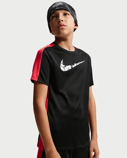 Детская футболка Nike Trophy23 Dri-FIT, черная/красная/белая