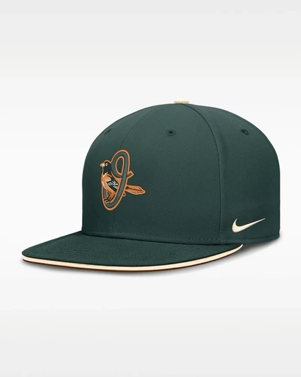 Мужская кепка Nike Baltimore Orioles City Connect, зеленая/кремовая
