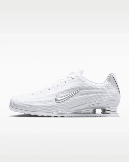 Женские кроссовки Nike Shox Z, бело-серебристые