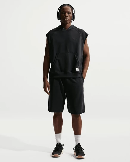 Мужские шорты Nike N.A.C. Dri-FIT Fleece, черные/слоновая кость