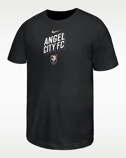 Футболка для мальчиков Nike Angel City FC, черная