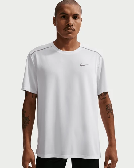 Мужская футболка для бега Nike Miler Dri-FIT, белая