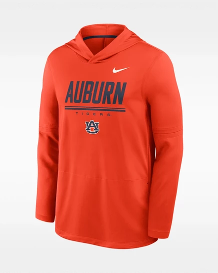 Мужской лонгслив Nike Auburn Sideline, оранжево-синий