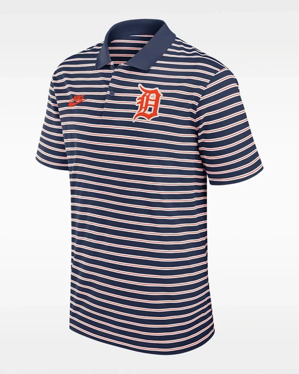 Мужское поло Nike Dri-FIT Detroit Tigers, темно-синее