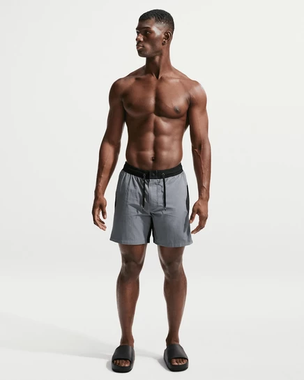 Мужские шорты для плавания Nike 7″ с подкладкой, черные