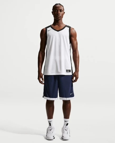 Мужские баскетбольные шорты Nike DNA Academy Dri-FIT 11″, темно-синие/белые