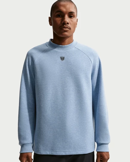 Мужской топ Nike Therma-FIT для гольфа, синий/белый/черный