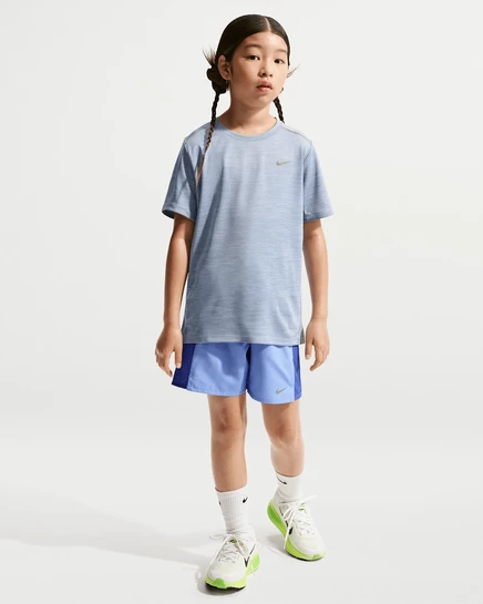 Детский комплект Nike Dri-FIT Miler топ и шорты, королевский синий