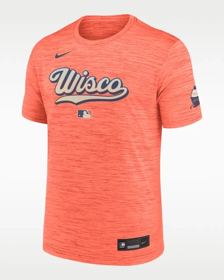 Мужская футболка Nike Milwaukee Brewers, оранжевая