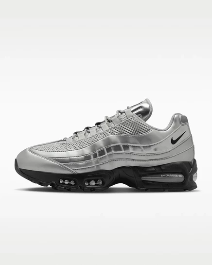 Мужские кроссовки Nike Air Max 95 Big Bubble, серебро/черный/красный