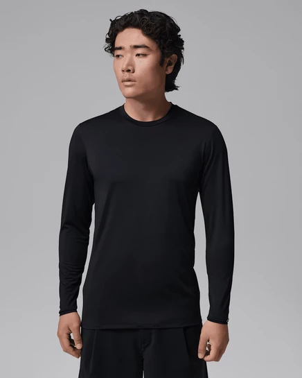 Мужской лонгслив Jordan Sport для гольфа, черно-белый