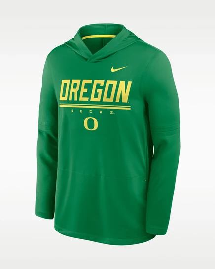 Мужское худи Nike Oregon Sideline Dri-FIT, зелёное/жёлтое