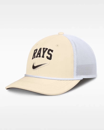 Мужская кепка Nike Tampa Bay Rays Rise, бело-бежевая
