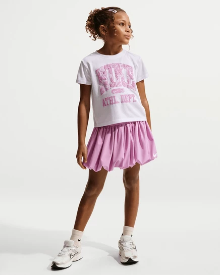 Детский 2‑предметный комплект для девочек Nike Lace It Up Dri‑FIT, фиолетовый