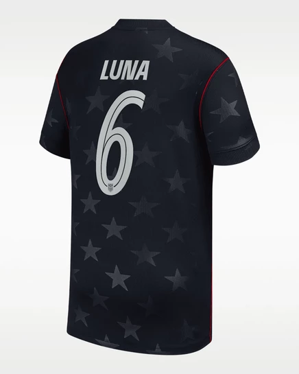 Детская футболка Nike USMNT 2026 Dri-FIT, темно-синяя