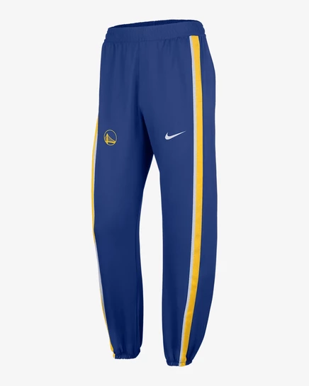 Мужские брюки Nike Dri-FIT NBA с зонами от Golden State Warriors, цвет синий/амарилло/белый