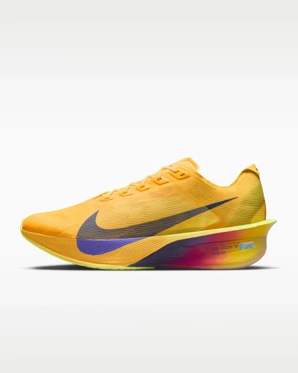 Мужские кроссовки Nike Vaporfly 4, лимон/оранжевый/индиго