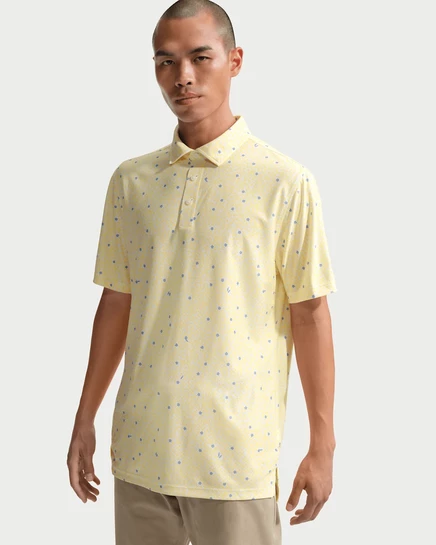 Мужское поло Nike Tailored Performance Dri-FIT, светло-желтое