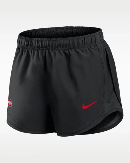 Женские шорты Nike Ohio State Tempo Dri-FIT, черные