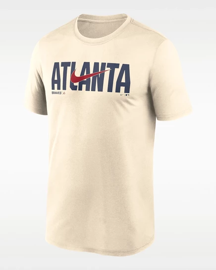 Мужская футболка Nike Dri-FIT Swoosh Legend MLB, кремовая