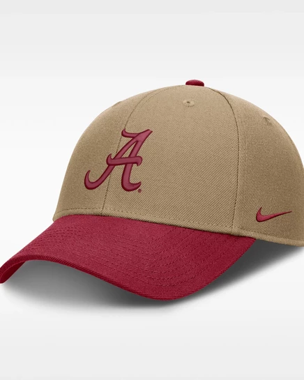 Кепка Nike Alabama Primetime Rise, бежевая/малиновая