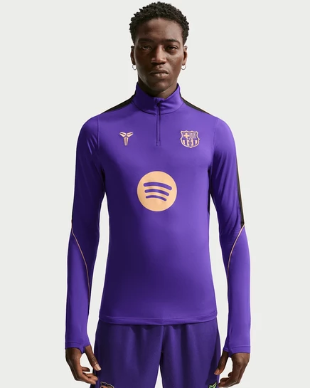 Мужская кофта Nike Barcelona Kobe, фиолетово-черно-золотая