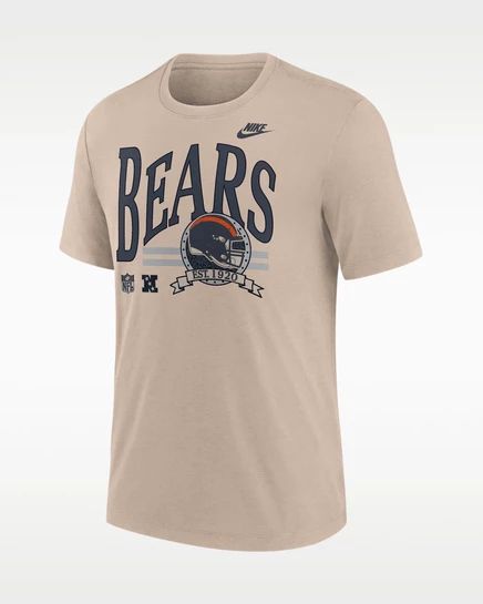 Мужская футболка Nike Chicago Bears Rewind, песочная