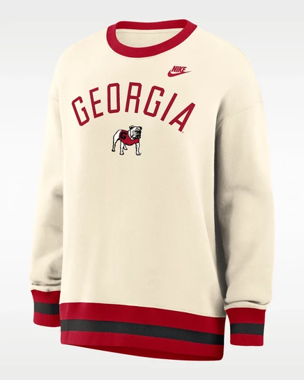 Женский свитшот Nike Georgia Legacy Oversized, красный