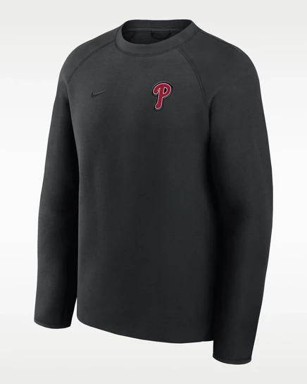 Мужской свитшот Nike Phillies Tech Fleece, черный