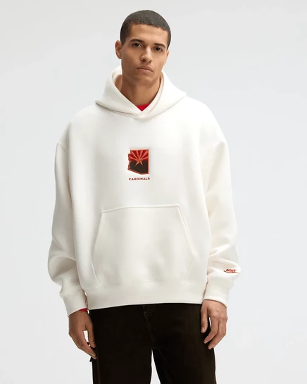 Мужское худи Nike Arizona Cardinals Tech Fleece, кремовое