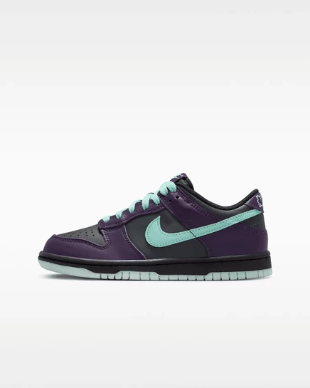 Детские кеды Nike Dunk Low, темно-серые