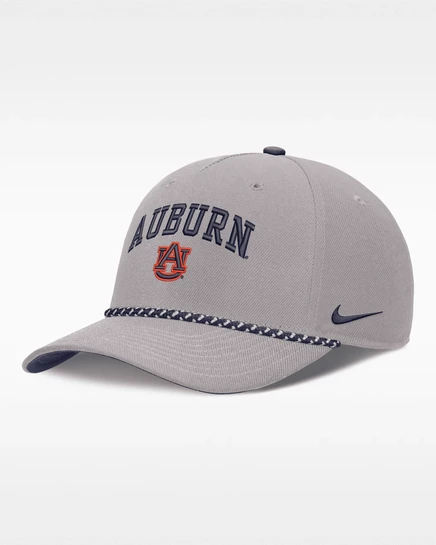 Унисекс кепка Nike Auburn Primetime Rise Rope, серая