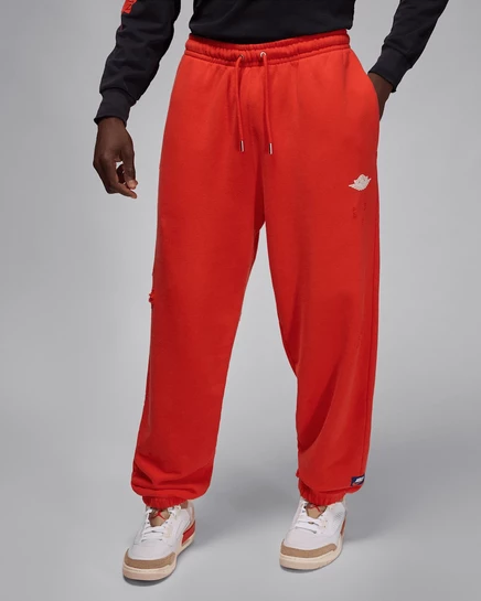 Мужские флисовые брюки Jordan Rare Air, красно-белые