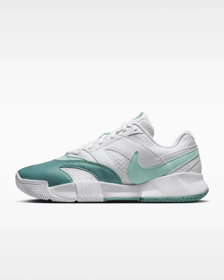 Женские теннисные кроссовки NikeCourt Lite 4, белые/серые/мятные