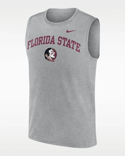Мужская майка Nike Dri-FIT Florida State, серая