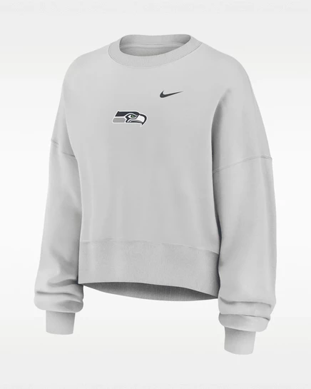 Женский свитшот Nike Seahawks Primetime Phoenix, серый
