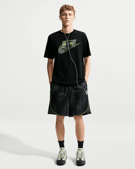 Мужские шорты Nike Air из сетки, серо-зеленые