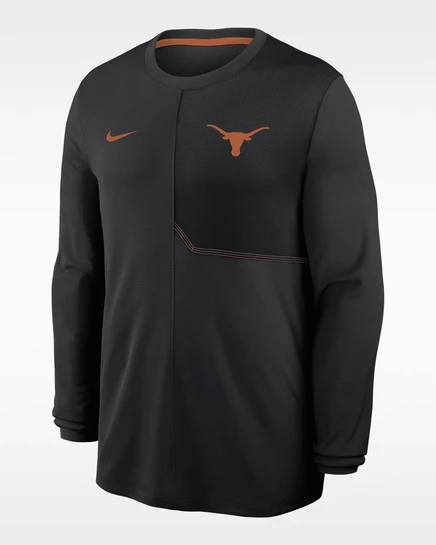 Мужской лонгслив Nike Texas Sideline Coach, черный